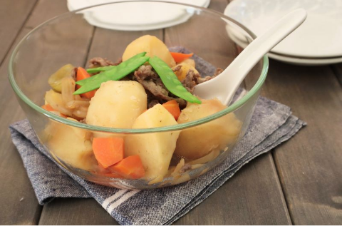 レンジで肉じゃが