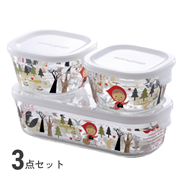 パック&レンジ(絵柄入り) 3点セット